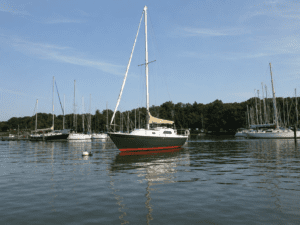 Sail boat at concord sail boat club
