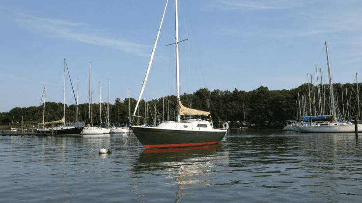 Sail boat at concord sail boat club | Knox Lakes Sail boat at concord sail boat club